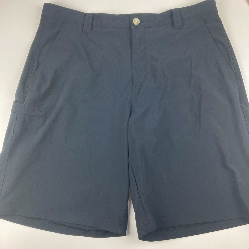 Columbia PFG Grander Marlin II Shorts Mens 36 Black 10" Fishing Omni-Shield